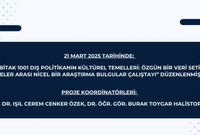 TÜBİTAK 1001 Projesi Bulgular Çalıştayı Gerçekleştirildi